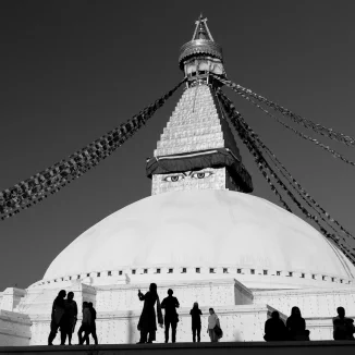 A photo of Boudhanath in Kathmandu recently posted on Instagram. Click here to see it.