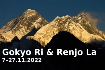 Trekking przez przełęcz Renjo La pod Everestem. Listopad 2022.